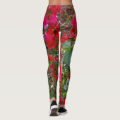 Red Bougainvilleas Leggings (Rückseite)
