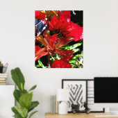 Red Bouganvilla Poster (Heimbüro)