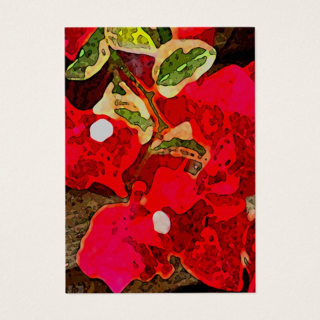 Red Bouganvillea Blume Illustration Foto Art (Vorderseite)