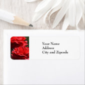 Red Bouquet Address Label (Insitu)