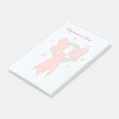 Red Bow - Anmerkungen Post-it Klebezettel (angewinkelt)