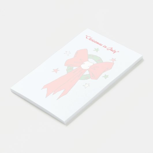 Red Bow - Anmerkungen Post-it Klebezettel (angewinkelt)