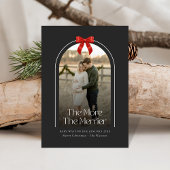 Red Bow Arch Foto Weihnachtsschwangerschaft Ankündigung