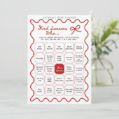 Red Bow Baby Shower - Editable Name, 5x7 Invitatio Einladung (Stehend Vorderseite)