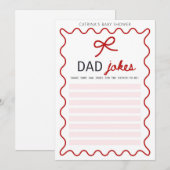 Red Bow Baby Showroom - Bearbeitbarer Name, 12x18 Einladung (Vorne/Hinten)