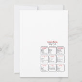 Red Bow Baby Showroom - Bearbeitbarer Name, 12x18 Einladung (Rückseite)