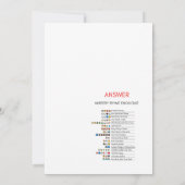 Red Bow Baby Showroom - Bearbeitbarer Name, 12x18 Einladung (Rückseite)