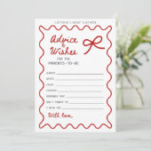 Red Bow Baby Showroom - Bearbeitbarer Name, 12x18 Einladung (Stehend Vorderseite)