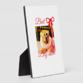 Red bow best dog Mom Papa Foto hund/pet name Fotoplatte (Seite)