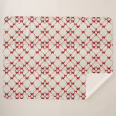 Red Bow Blanket: Stil und Komfort kombiniert Sherpadecke (Vorderseite (Horizontal))