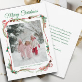 Red Bow Border -1 Foto Weihnachten