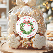 Red Bow Christmas Boxwood Wreath-Geschenk