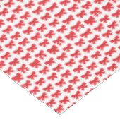 Red Bow Christmas Tableclout Tischdecke (Schrägansicht)