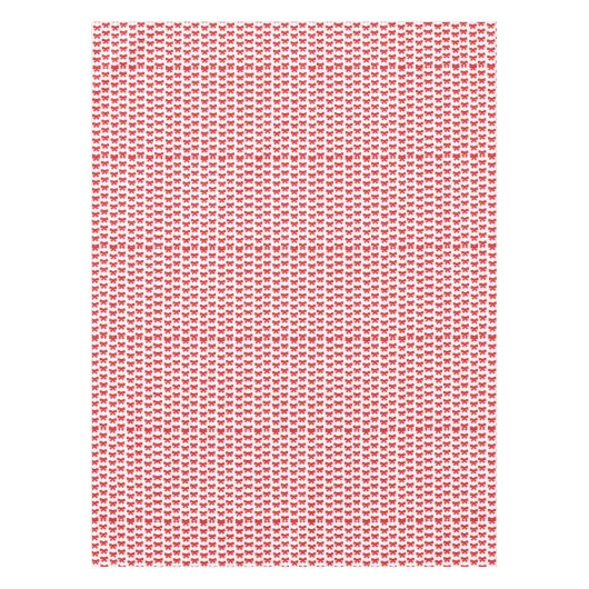 Red Bow Christmas Tableclout Tischdecke (Vorderseite)