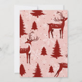 Red Bow Christmas Tree Merry Little Baby Shower Einladung (Rückseite)