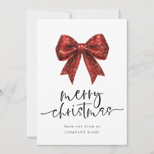 Red Bow Company Logo 2027 Kalender Frohe Weihnacht Feiertagskarte