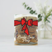 Red Bow Cookie Swap-Party Einladungen (Stehend Vorderseite)