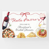 Red Bow Coquette Amore Large Banner Sign (Horizontal)