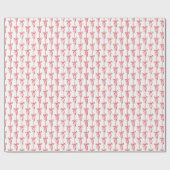 Red Bow | Coquette Christmas Geschenkpapier (Flach)
