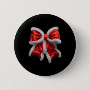 Red Bow Coquette Für Weihnachten Weihnachtsmann Xm Button