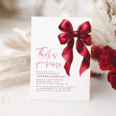 Red Bow, das ist eine weitere Bridal Dusche Einlad Einladung