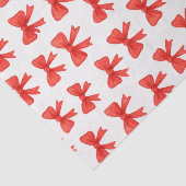 Red Bow Doodle Warmth Festive Playful  Seidenpapier (Ausschnitt)