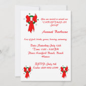 Red Bow - Einladung (Vorderseite)