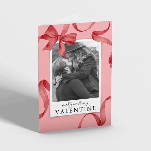 Red Bow Foto ist mein Valentine Karte