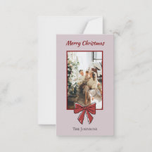 Red Bow Frohe Weihnachten Personalisierte Note Car