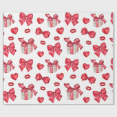 Red Bow Geschenkpapier (Flach)