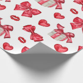 Red Bow Geschenkpapier (Ecke)