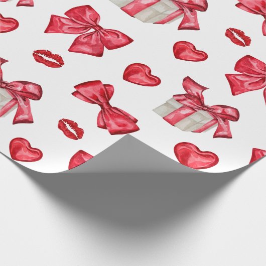 Red Bow Geschenkpapier (Ecke)