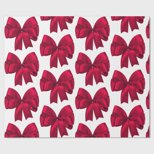 Red Bow Geschenkpapier (Flach)