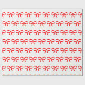 Red Bow Geschenkpapier (Flach)