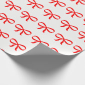 Red Bow Geschenkpapier (Ecke)