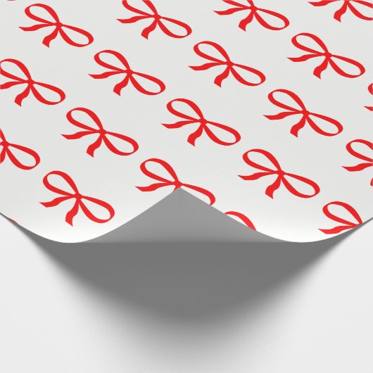 Red Bow Geschenkpapier (Ecke)