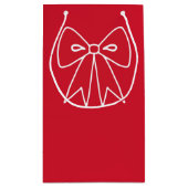Red Bow Geschenktasche Kleine Geschenktüte (Rückseite)