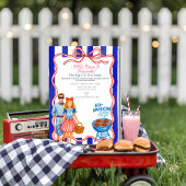 Red Bow GRILLEN, Brews, Feuerwerk 4. Juli Einladung