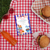 Red Bow GRILLEN, Brews, Feuerwerk 4. Juli Einladung