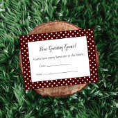 Red Bow Guessing Count Baby Showspiel Begleitkarte