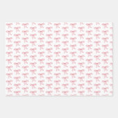 Red Bow Hearts Valentine's Day Gifts Geschenkpapier Set (Vorderseite 2)