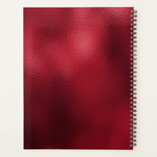 Red Bow Holiday Planer (Rückseite)