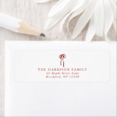 Red Bow Holiday Rücksendeadresse (Insitu)