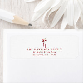 Red Bow Holiday Rücksendeadresse