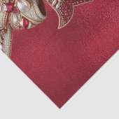 Red Bow Holiday Tissue Paper Seidenpapier (Detail)