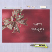 Red Bow Holiday Tissue Paper Seidenpapier (Handwerk)