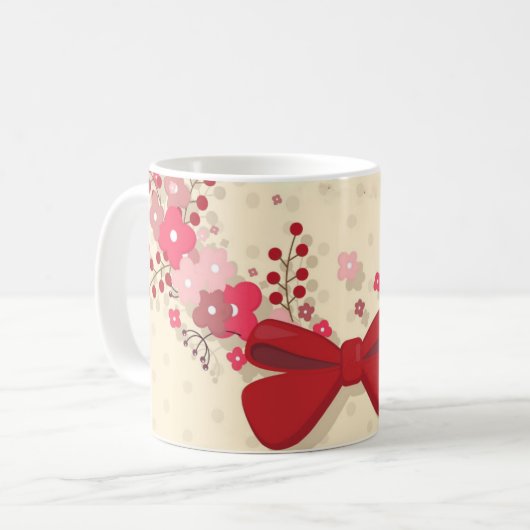 Red Bow Kaffeetasse (Vorderseite Links)