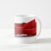 Red Bow Krawatte Hochzeit Brautbräutigam Groom Kaffeetasse (VorderseiteRechts)