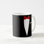 Red Bow Krawatte Kaffeetasse (VorderseiteRechts)