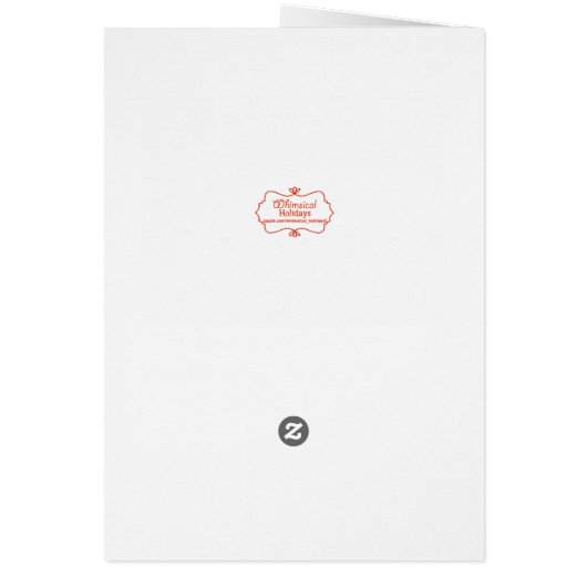 Red Bow Krawatte Snowman Weihnachtskarte (Hinten)